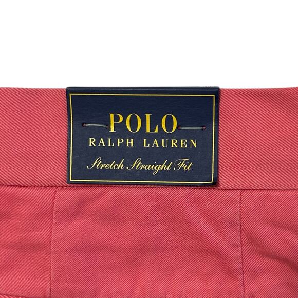 Polo Ralph Lauren Stretch Straight Fit Chino Shorts NWT Men's Sz 30 Red Preppy - Picture 3 of 10